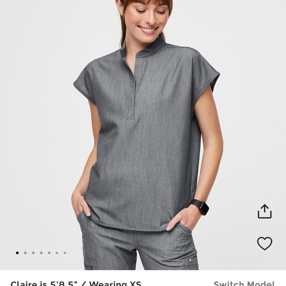 Figs Rafaela Oversized Graphite Size Medium - Picture 5 of 5